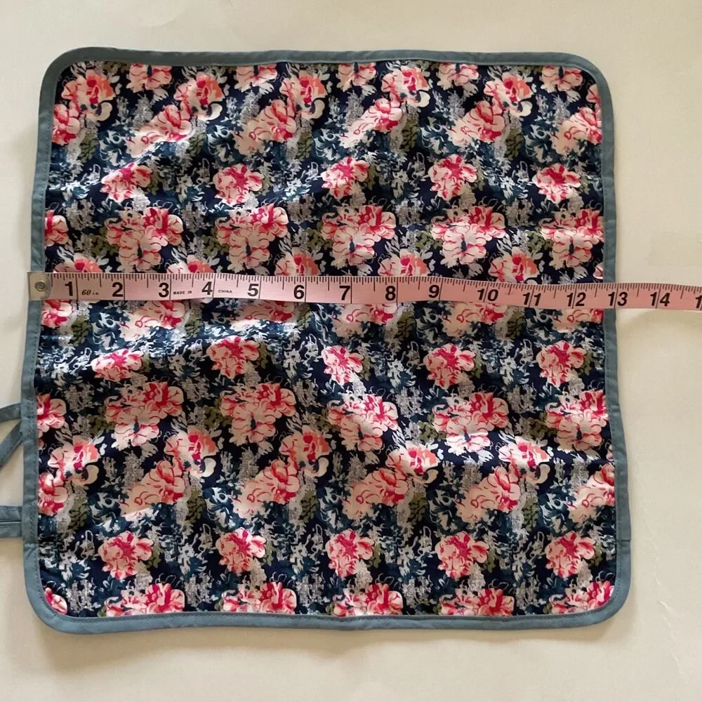American Girl Doll Tenney Picnic Set Reversible Blanket Floral Red Check Only